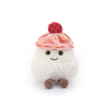 Peluche Mochi al lampone per bambini, 11 cm circa
