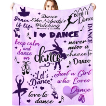 Deka Dancer Gifts Blanket Dance Life Flanel Fleece Deky na pohovku, gauč, posteľ, kanceláriu, celé ročné obdobie 50x60 palcov