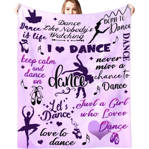 Κουβέρτα δώρων χορευτών Dance Life Flannel Fleece Throw Κουβέρτες για καναπέ, καναπέ-κρεβάτι,