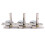 Mini Square Classical Guitar Tuning Pegs 3+3 Silver GC301D 5