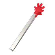 Silicone Style Ice Holder, Anti-slip Stainless Steel Food Holder, Snack Holder, Small Red
