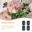 Black Cylindrical Flower Arrangement Boxes 4 pcs 3.1 x 2.4 7