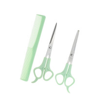 Durable Hair Cutting Scissors for Hair Styling Green 1 Set