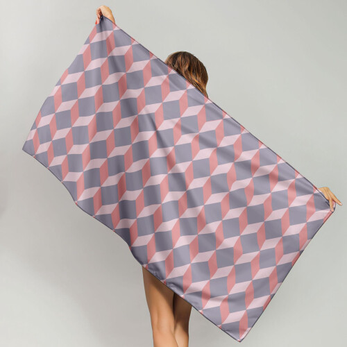 Microfiber Beach Towel Water-Absorbing Quick-Drying 30x60in