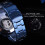 Men's Automatic Skeleton Watch Blue Black Stainless Steel 6