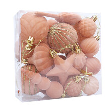 Christmas Pendant Ornaments Shatterproof Decorative Hanging Ornaments for Festive Indoor Outdoor Baubles Christmas Tree Decorations 24PCS