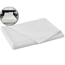 Flat Sheets - Twin, Full Sizes - High-Quality Bedding Essentials for a Comfortable Sleep, 47x90 Inch(White)