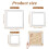 Square Plastic Embroidery Hoops Snap Frame 3 pcs 2