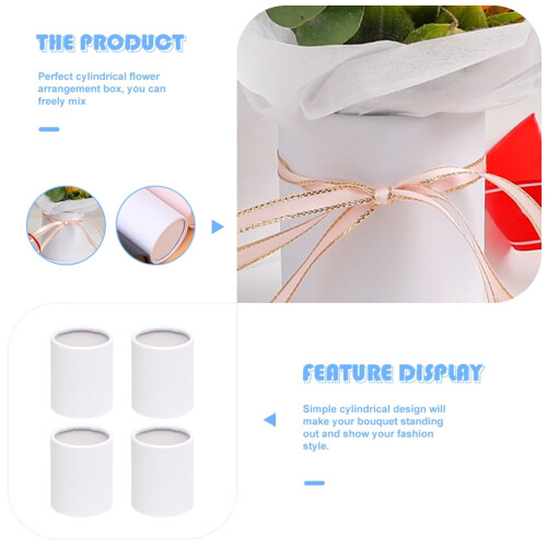 Bouquet Hug Bucket Flower Packaging Box 4 pcs 1