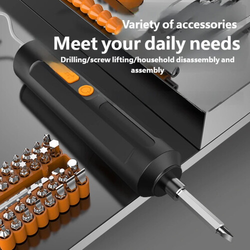 Electric Screwdriver Set with Ergonomic Handle and 12 Bits 2