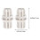 6sets Type Coax Cable Connector Plug Cable Adapter For Cable Modem Easy Install Connectors With Fitting 2