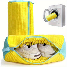 Sturdy Shoe Washing Machine Bag with Zipper & Soft Interior – Compatible with All Sneakers & Footwear