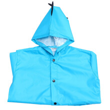 Boys Rain Jacket Blue Raincoat Reusable Child Student