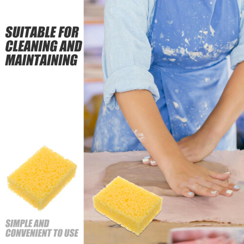 Craft Sponges Rectangle Yellow 1 Pack 4.7 x 3.5 x 1.6 in 2