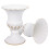 White Iron Cemetery Flower Container 2 pcs 1