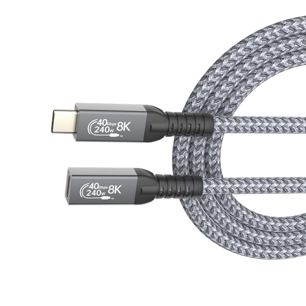 High Speed Extension Cable 40Gbps Male To Female Usb C With 8K 60Hz Video And 240W Power Delivery 9130661112307