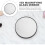 Raindrops 10X Small Round Compact Makeup Mirror 8.8cm with 2 Suction Cups Black 2