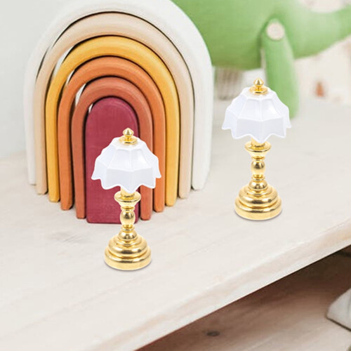 5 Pcs Doll House Floor Light Bedside Lamp for DIY Work Neon 2