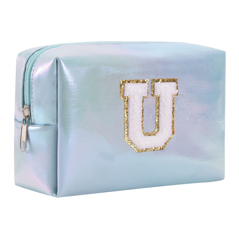 Travel Makeup Case â Large Capacity, Hard Shell, Embroidered Alphabet, Compatible with All Cosmetics