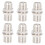 6sets Type Coax Cable Connector Plug Cable Adapter For Cable Modem Easy Install Connectors With Fitting 5