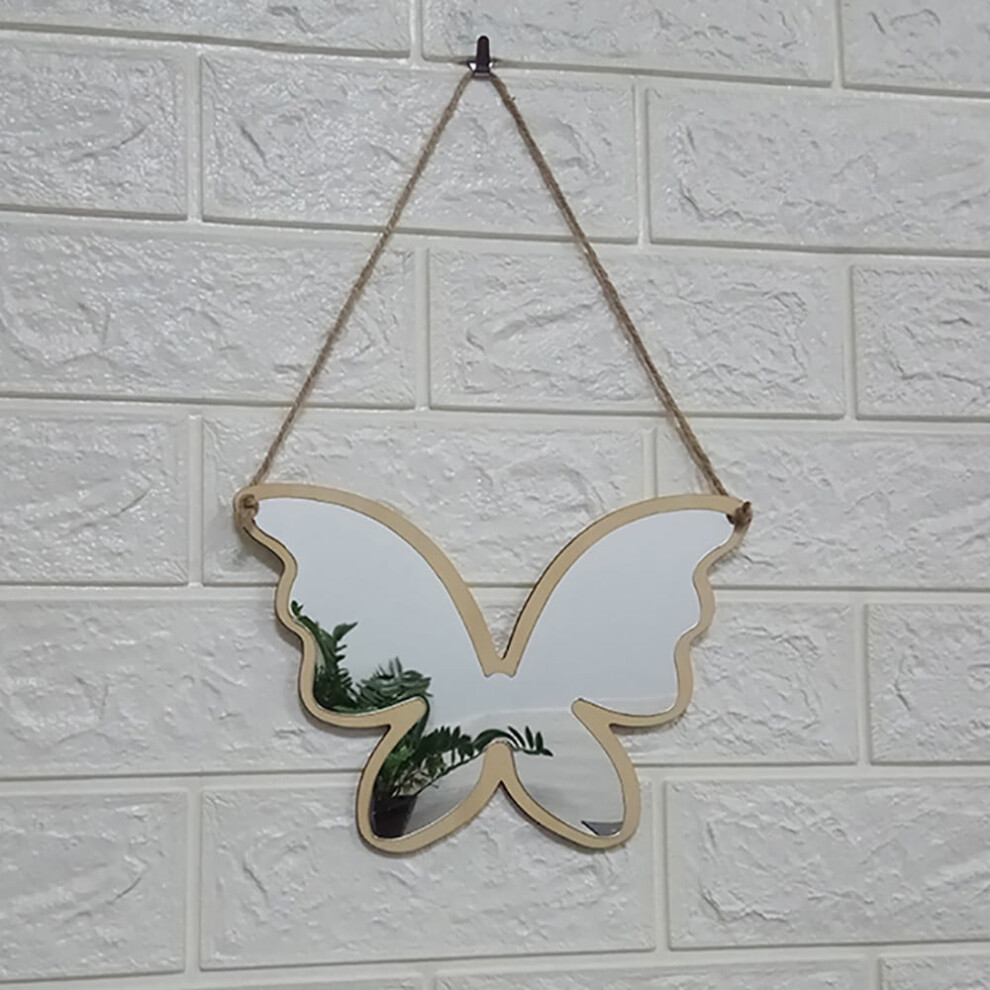 Holiday Products Clearance Nordic Wood Acrylic Mirror Wall Camera Props Wall Decoration H