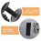 3pcs Soft Handle Grip Covers Enhanced Grip Stability For Barbells Black 7