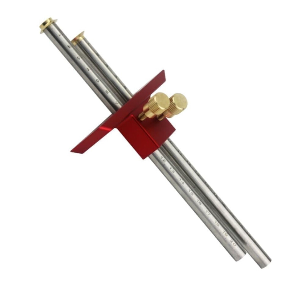 Stainless Steel Woodworking Marking Gauge European Double Head Mortise Gauge Scriber Ruler 9327961872110