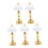 5 Pcs Doll House Floor Light Bedside Lamp for DIY Work Neon 4