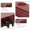 Solid Wood Pool Cue Mount Cue Rack Dark Red 1 Set 5