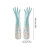 Latex Waterproof Dishwashing Gloves Medium Long Cuff Flock 3