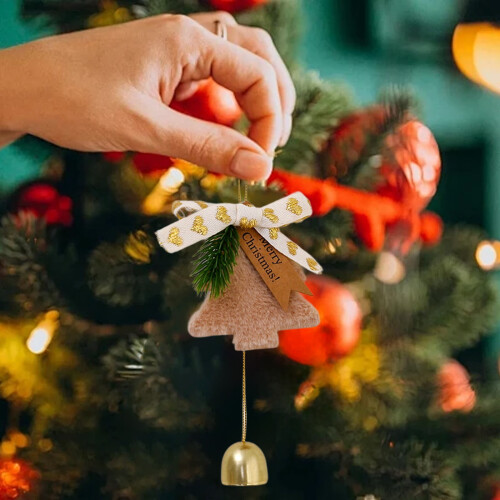 Christmas Tree Bell Pendant Wind Chime Home Decor Gift