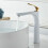 Bathroom Vessel Sink Faucet Brushed Nickel Single Handle 3