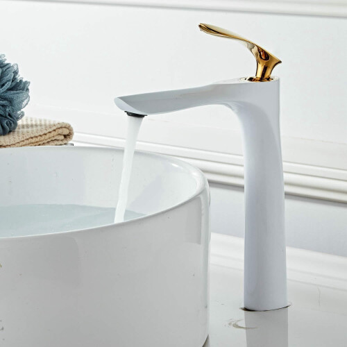 Bathroom Vessel Sink Faucet Brushed Nickel Single Handle 2