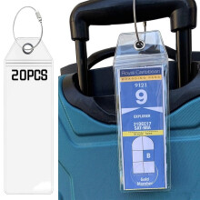 20Pcs Cruise Luggage Tags Compatible with Celebrity Cruises Tag Holder, Royal Caribbean – Silver