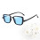 Blue PC Sunglasses for Men and Boys UV Protection Square 1
