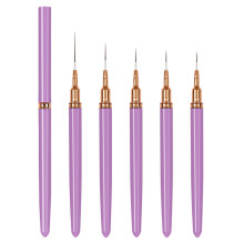 5Pcs Nails Art Brushes,Super Fine Thin Liner Nails Brush Set for Nails Gel Polish Painting Designs Gifts for Women Girls