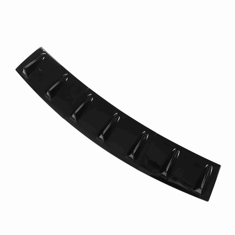 3 Pcs Universal Rear Lip Shark Fin Spoiler Wing Splitter 80Cm Black 6921387597751