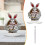 2D Acrylic Easter Bunny Egg Ornament 2
