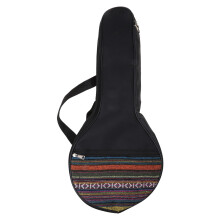 25in 4-Strings Banjo Bag Ethnic Musical Ukulele for Case Cotton Backp