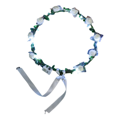 LED Heart Headband for Valentine's Day – White 1