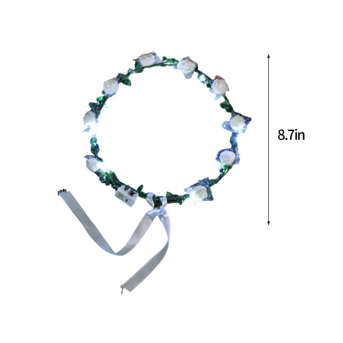 LED Heart Headband for Valentine's Day – White 2