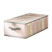 Under Bed Storage Bins ,Clear Mesh Closet Organizers with Reinforced Handles for Blanket, Sheets, Pillows, Towels, Shoes
