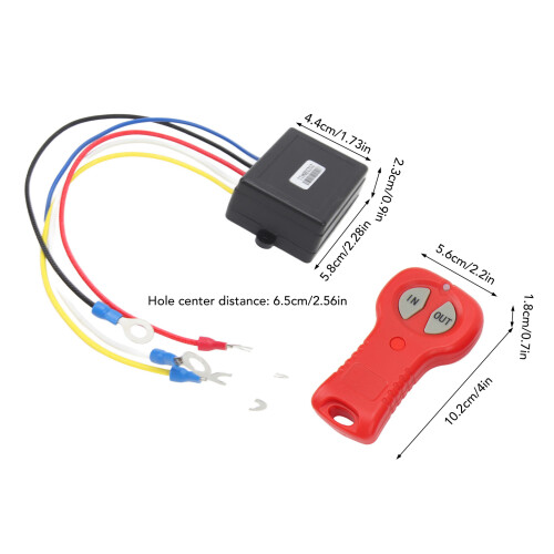 Wireless Winch Remote Control Kit for DC12V 24V Trucks ATVs SUVs Rapid Response 1