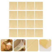 HEMOTON 20 Pcs Gift Wrapping Paper Plain Color Cellophane Flower Clear Golden