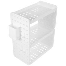HOMEMAXS Półki Magazyn 3 piętro) Biuro 32,5x14x2,5 cm Białe