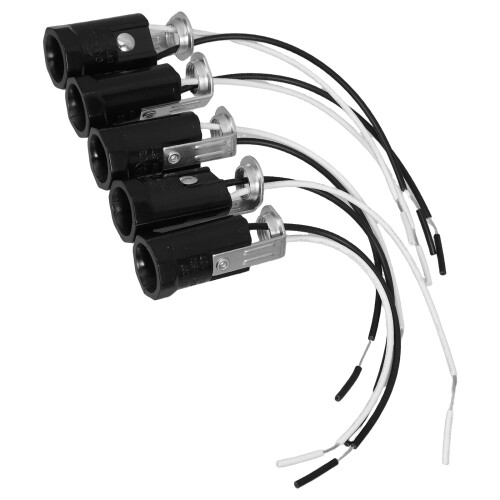 5pcs E12 Keyless Candelabra Socket with Wire Lead for Chandeliers & Wall Sconces – Compatible with E12 LED Bulbs