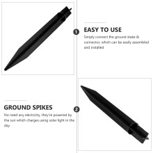 Solar Groundstakes Spikes Lights Light Replacement Spike Garden Pegs Torch Landscape Candy Canefence Marquee Heavy Duty