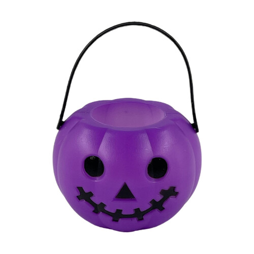Κουβάς 6" για το Halloween με θέμα το κόλπο ή το κέρασμα – Καλάθι με γλυκά Jack O'Lantern 3D με
