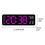 9" LED Digital Wall Clock with Calendar & Countdown Timer – Dimmable, Large Display (Black) 5