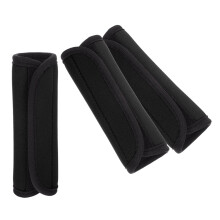 3pcs Soft Handle Grip Covers Enhanced Grip Stability For Barbells Black